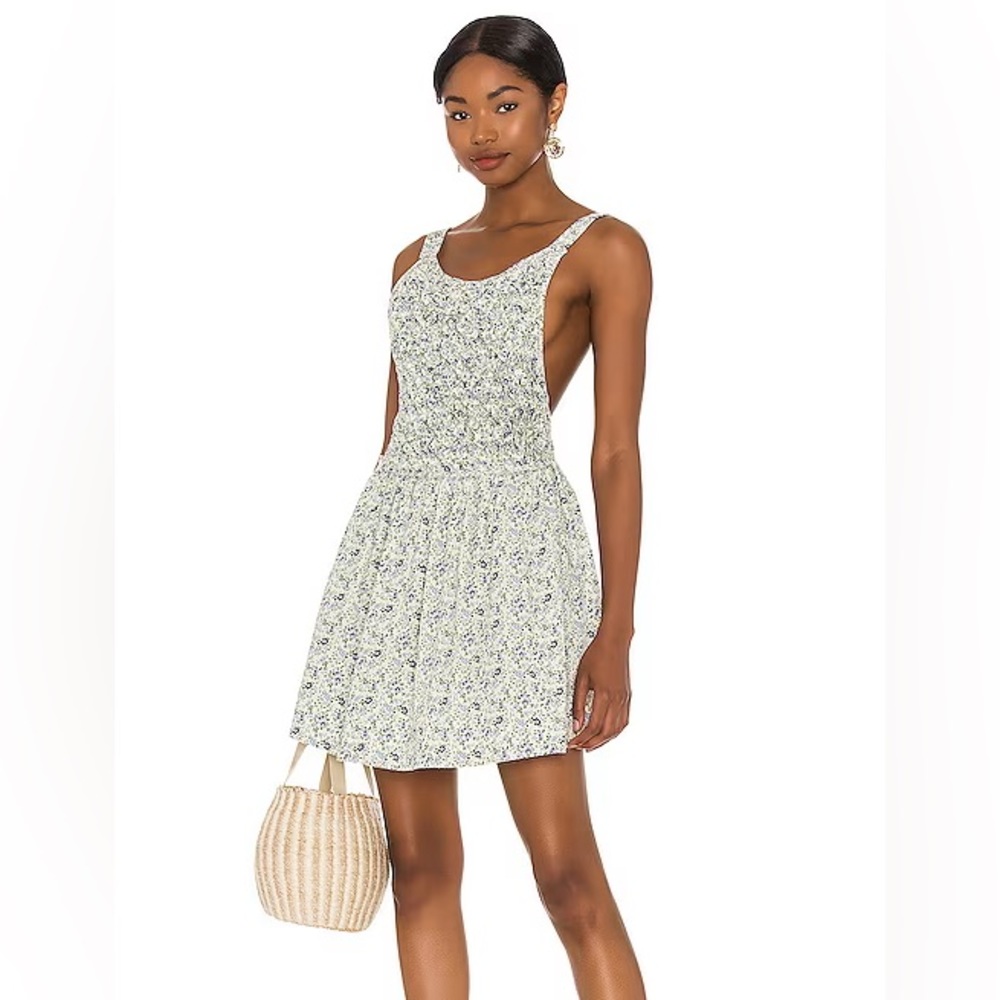 Free People Petunia Mini Dress in Tea Combo NWT
